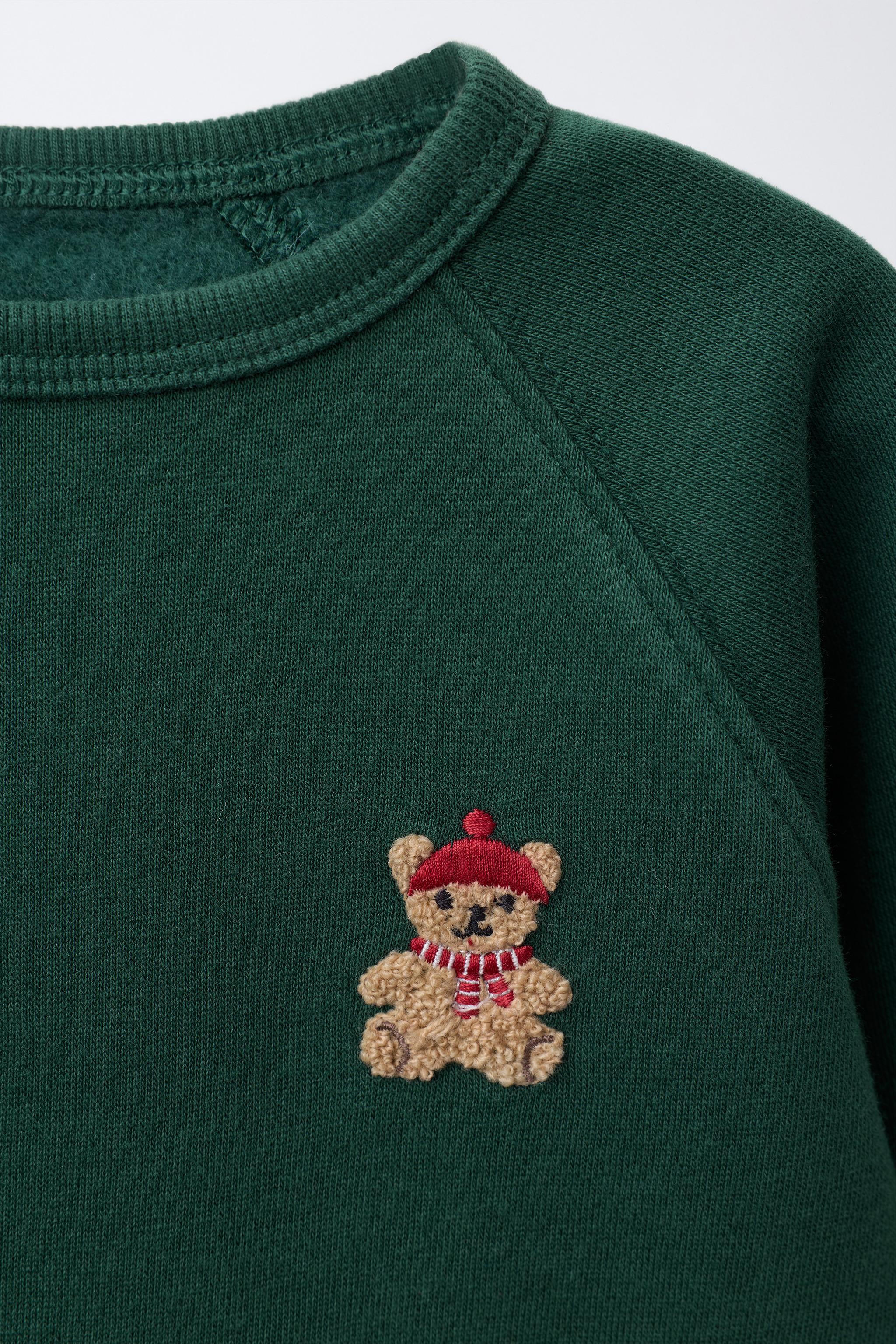 ENSEMBLE SWEAT AVEC PIÈCE EN VELOURS BOUCLÉ ET PANTALON JOGGER